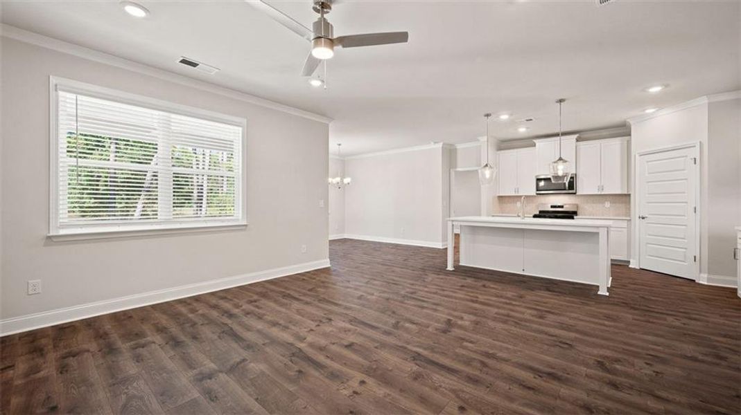 Spacious, unfurnished interior of a new home in Oak Ridge Meadows - Active Adult, Locust Grove (Image 23).