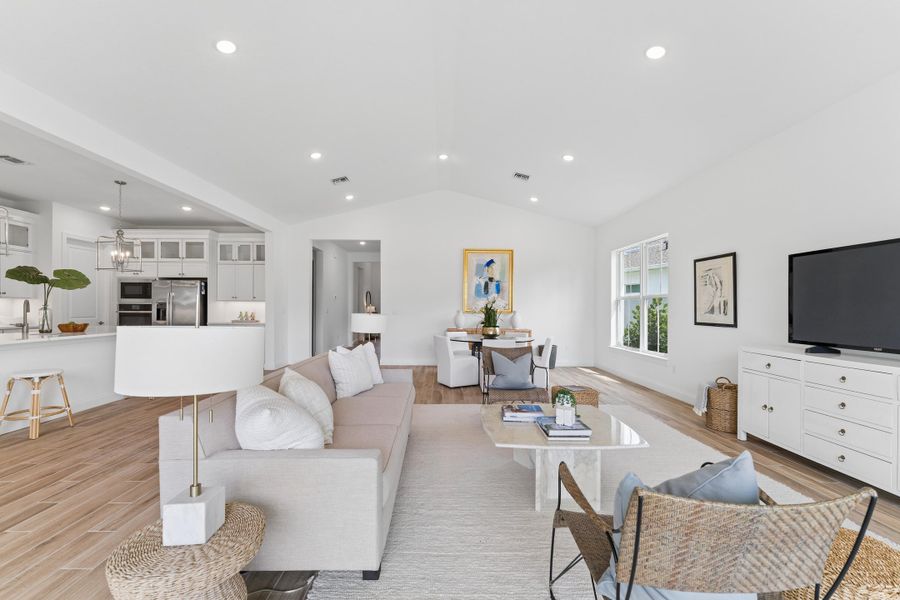Kitchen, Dining Area & Great Room