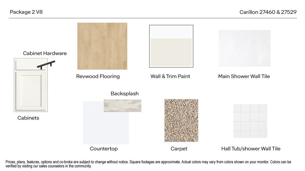 Sample of building materials used in homes in Carillon, Manor (Image 27).