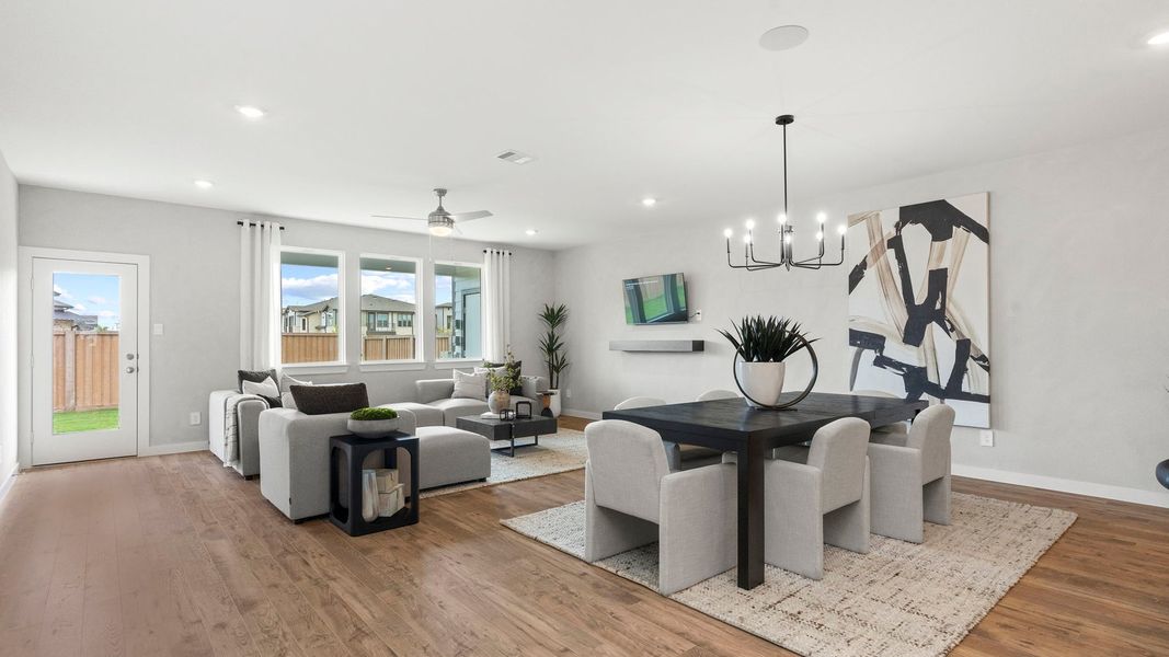 Furnished interior view inside a new home in Villarosa at Tamarron, Katy (Image 8).