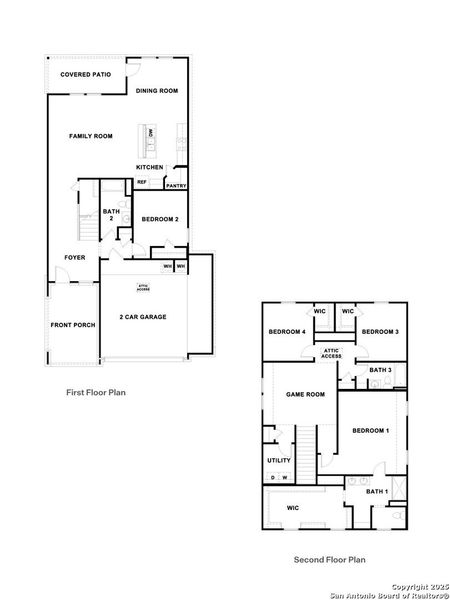 2D floor plan layout of this home in Paramount, Kyle, TX (Image 4).