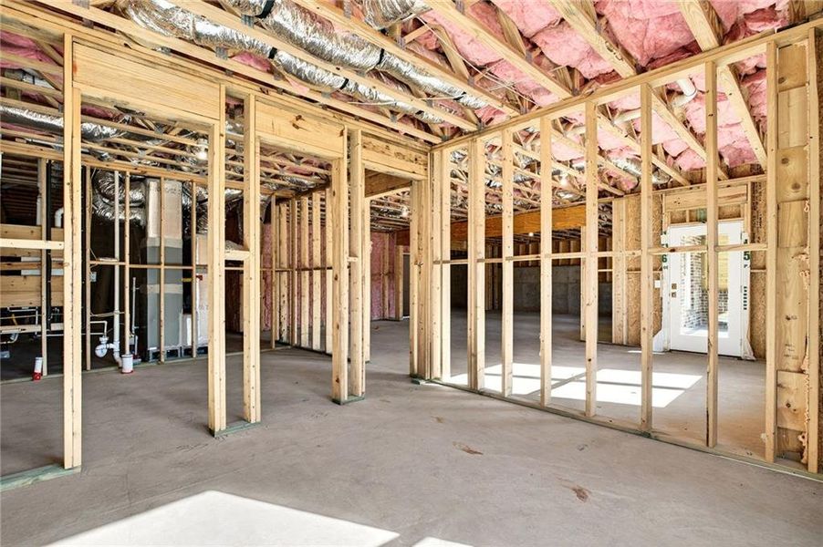 In-progress construction of a new home in , Roswell, GA (Image 61).