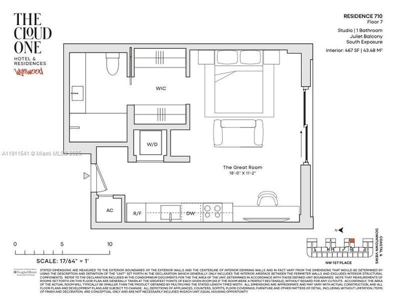 2D floor plan layout of this home in , Miami, FL (Image 3).