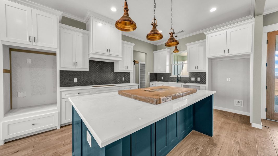 Furnished interior in a model home at Saddle Crest Estates in Weatherford (Image 28).