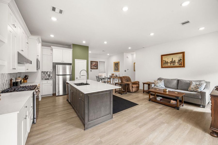 Furnished interior view inside a new home in Artavia: Avante Collection, Conroe (Image 9).