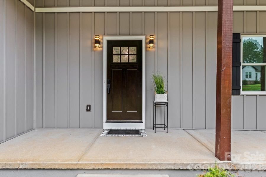 Exterior details and patio area of a home in , Iron Station (Image 31).