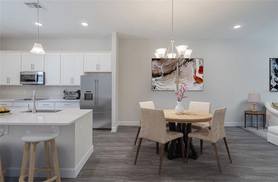 Furnished interior view inside a new home in , Tampa (Image 7). Furnished interior view inside a new home in , Tampa (Image 7).