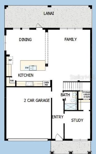 2D floor plan layout of this home in , Tampa, FL (Image 3).