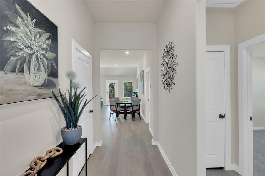 Furnished interior view inside a new home in Hadley Farms, Godley (Image 8).