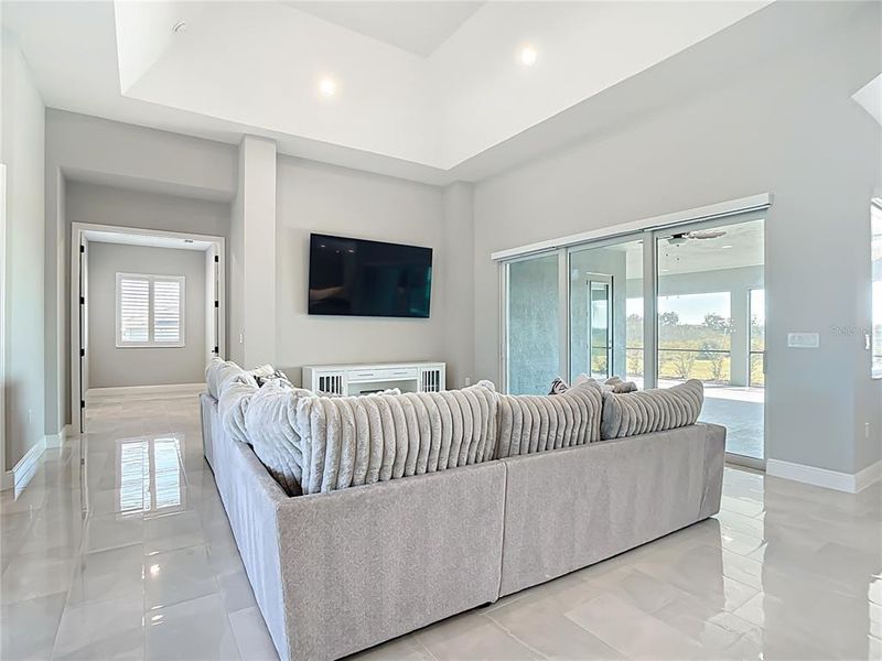 Furnished interior view inside a new home in Hampton Lakes, Sarasota (Image 8). Furnished interior view inside a new home in Hampton Lakes, Sarasota (Image 8).