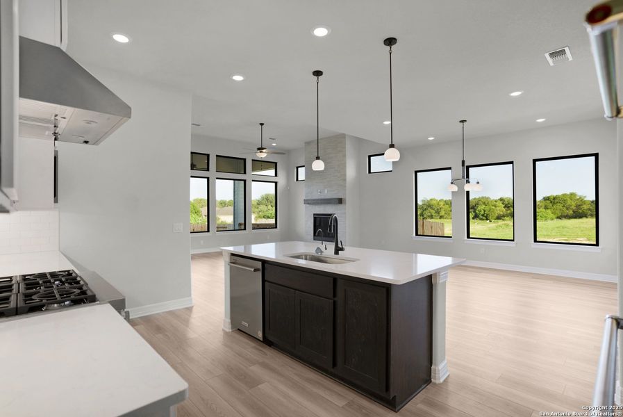 Furnished interior view inside a new home in Nolte Farms, Seguin (Image 10).