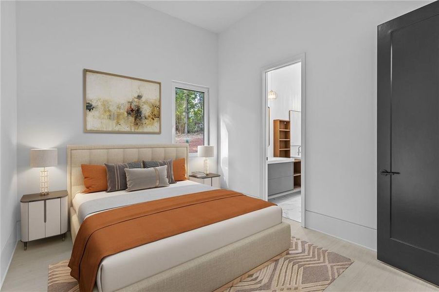 Furnished interior view inside a new home in , Winder (Image 47).