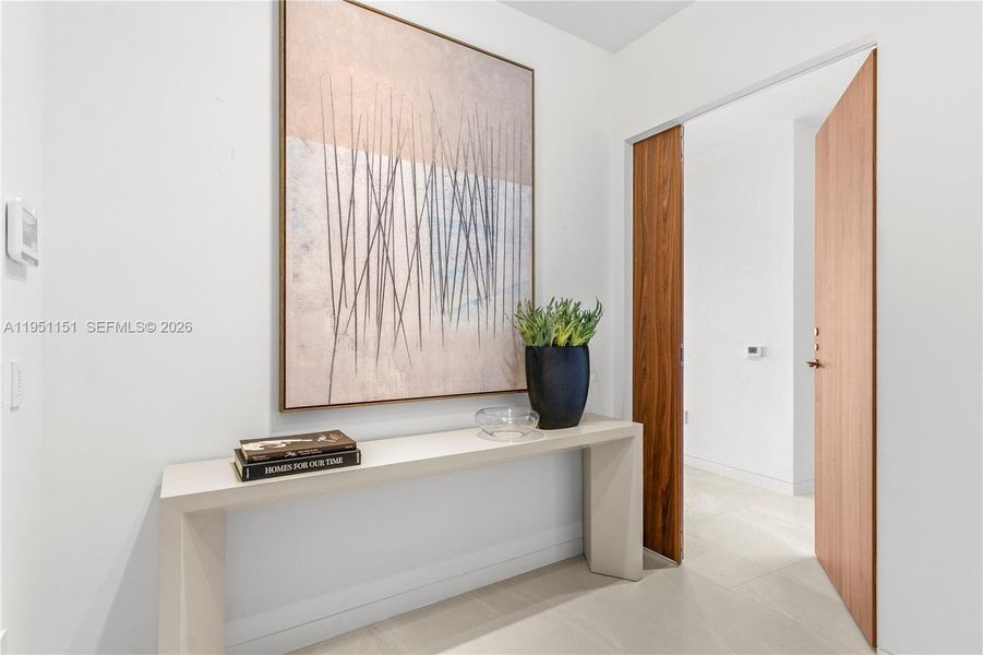 Furnished interior view inside a new home in , Miami (Image 7). Furnished interior view inside a new home in , Miami (Image 7).