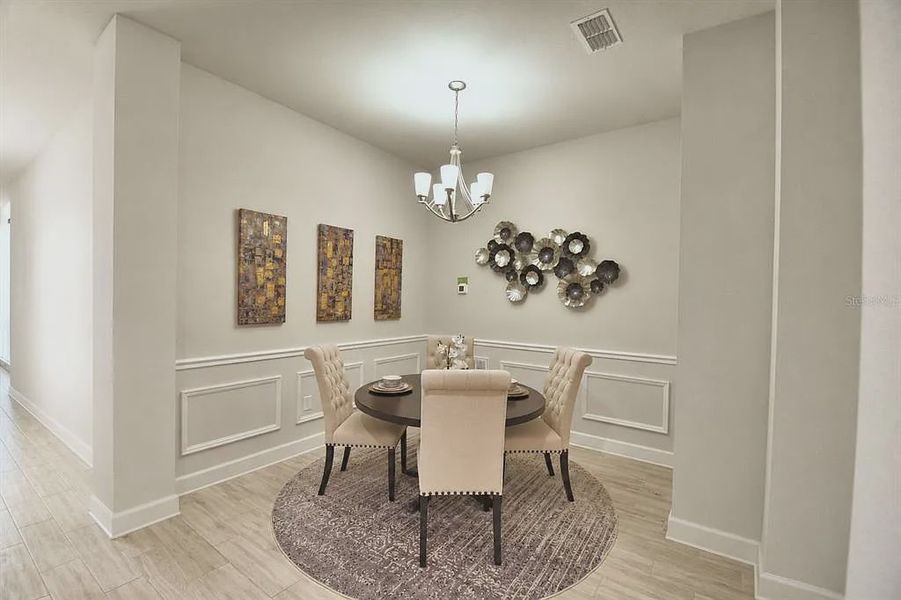 Furnished interior view inside a new home in Lake Juliana Estates, Auburndale (Image 10).