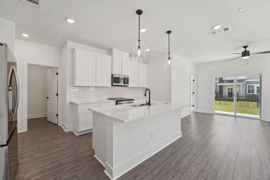 Furnished interior view inside a new home in Avery Centre, Round Rock (Image 8).