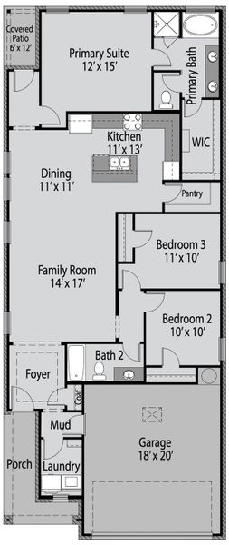 2D floor plan layout of this home in Reunion, Rhome, TX (Image 2). 2D floor plan layout of this home in Reunion, Rhome, TX (Image 2).