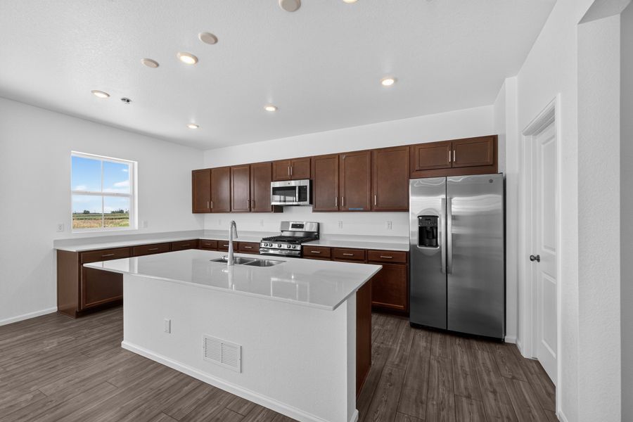 Furnished interior view inside a new home in Lake Bluff, Greeley (Image 2). Furnished interior view inside a new home in Lake Bluff, Greeley (Image 2).