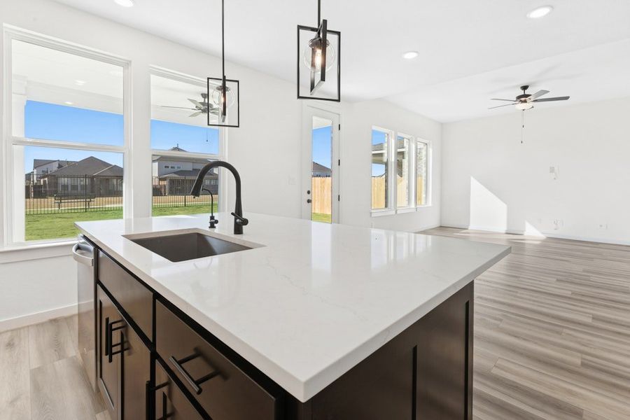 Furnished interior view inside a new home in University Heights, Round Rock (Image 10).