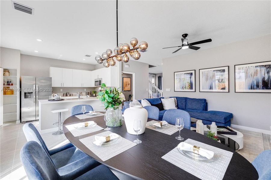 Furnished interior view inside a new home in Terra Sol, Homestead (Image 9).