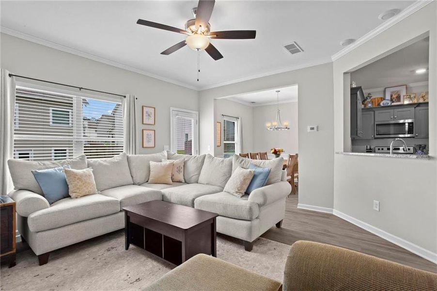 Furnished interior view inside a new home in , Cartersville (Image 10).