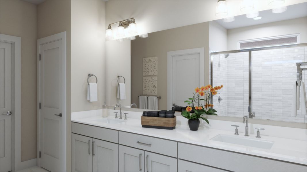 Furnished interior view inside a new home in Parkton Square, Kyle (Image 10).