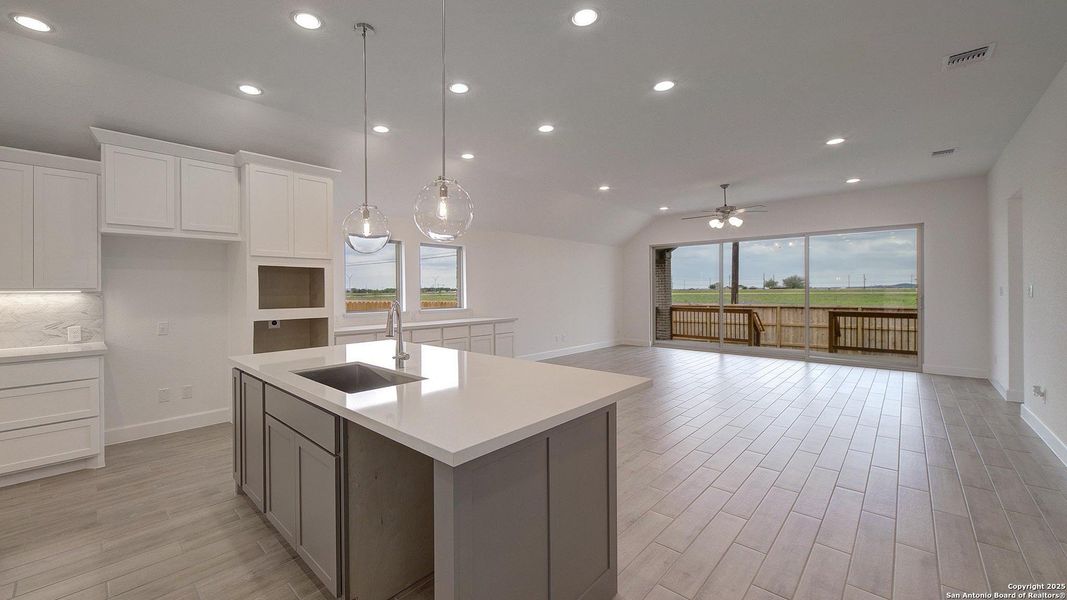 Furnished interior view inside a new home in Alsatian Oaks 50', Castroville (Image 6).