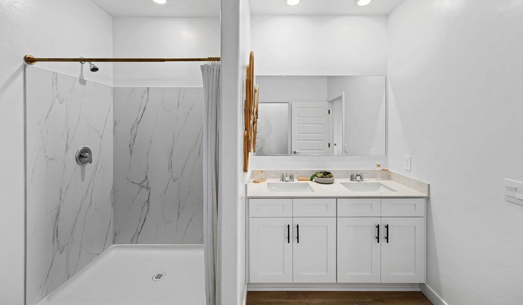 Furnished interior view inside a new home in Entrada Del Toro at Rancho Sahuarita, Sahuarita (Image 24). Furnished interior view inside a new home in Entrada Del Toro at Rancho Sahuarita, Sahuarita (Image 24).