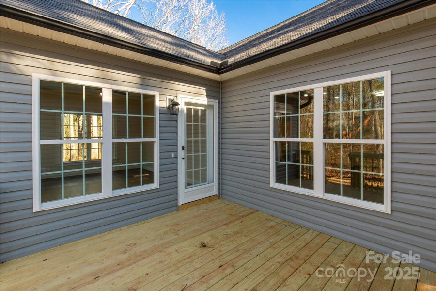 Exterior details and patio area of a home in , York (Image 17).