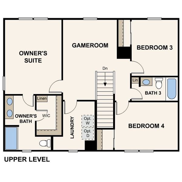 2D floor plan layout for the Aguila by Century Complete in Coolidge Gateway Manor, Coolidge, AZ (Image 4).