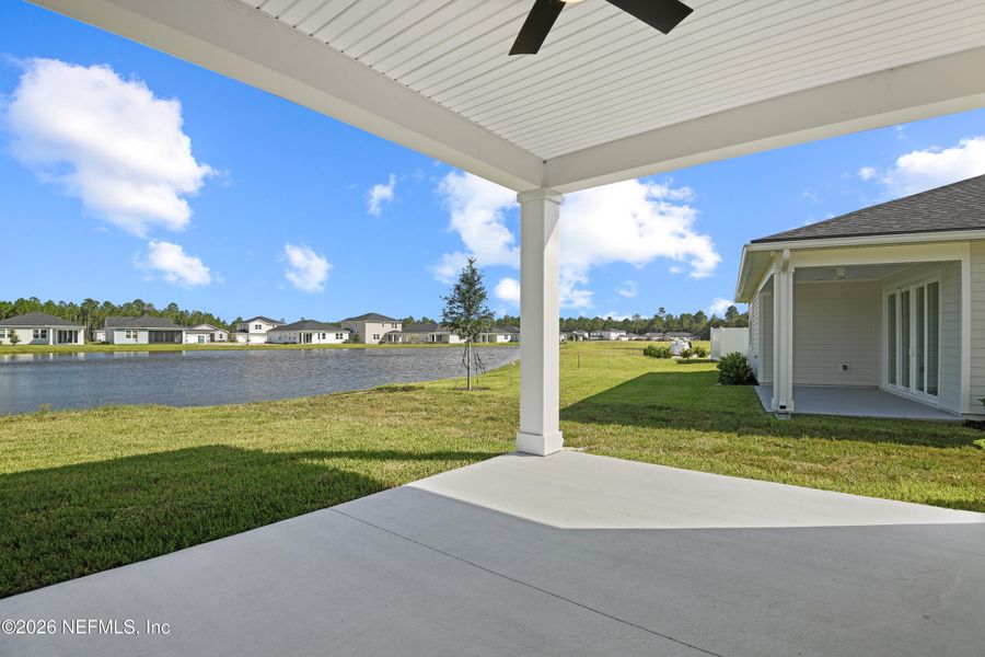 Exterior details and patio area of a home in Woodbridge, Fernandina Beach (Image 3).