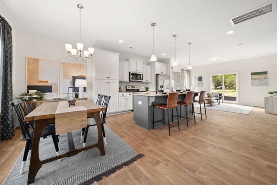Representative furnished interior of a home built from the Dawson by True Homes in Tanglewood East, Angier (Image 9).