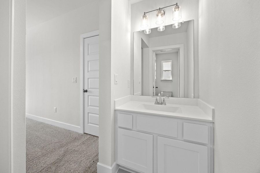 Furnished interior view inside a new home in Parmer Ranch, Georgetown (Image 16). Furnished interior view inside a new home in Parmer Ranch, Georgetown (Image 16).
