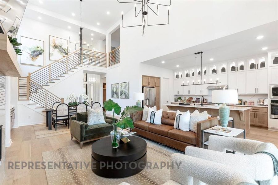 Furnished interior view inside a new home in Wildflower Ranch: 50ft. lots, Dish (Image 10).