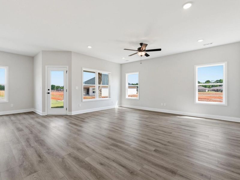 Representative unfurnished interior of a home built from the The Glen A by Davidson Homes LLC in Meadow Ridge Estates, Josephine (Image 14). Representative unfurnished interior of a home built from the The Glen A by Davidson Homes LLC in Meadow Ridge Estates, Josephine (Image 14).