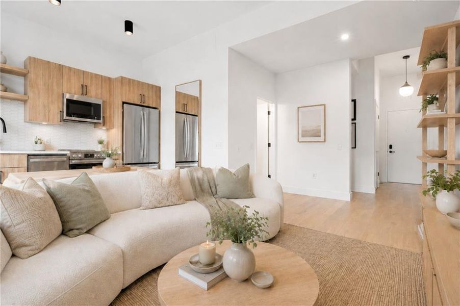 Furnished interior view inside a new home in , Atlanta (Image 20).