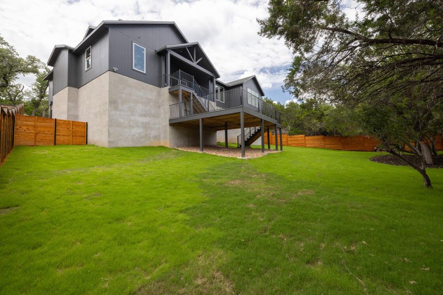 Exterior details and patio area of a home in , Lago Vista (Image 19).