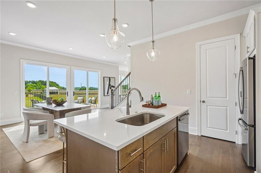 Furnished interior view inside a new home in Aberdeen, Hoschton (Image 21).