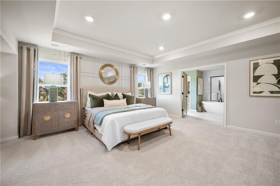 Furnished interior view inside a new home in Adagio, Dacula (Image 31).