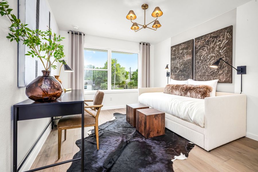 Representative furnished interior of a home built from the Waller by Pulte Homes in Monarch on Main, Round Rock (Image 17). Representative furnished interior of a home built from the Waller by Pulte Homes in Monarch on Main, Round Rock (Image 17).