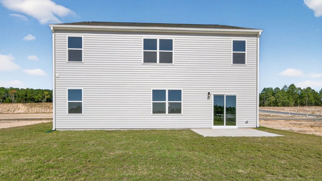 Exterior details and patio area of a home in Martin Farms, Aberdeen (Image 17).