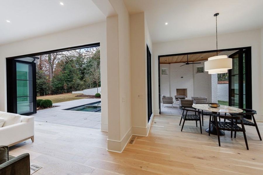 Furnished interior view inside a new home in , Atlanta (Image 84). Furnished interior view inside a new home in , Atlanta (Image 84).