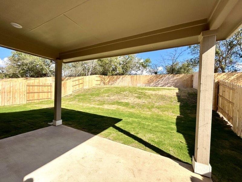 Rear Covered Patio