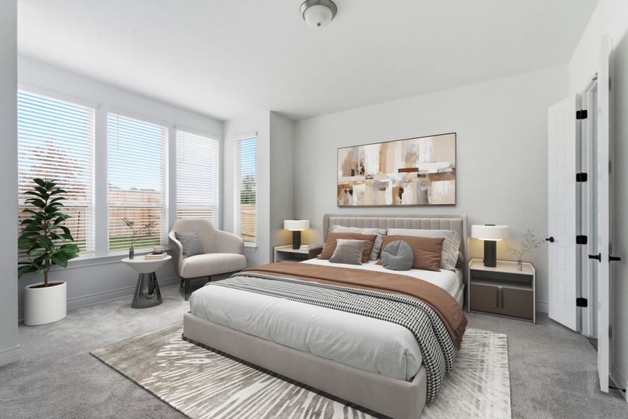Furnished interior view inside a new home in Davis Ranch, San Antonio (Image 4).