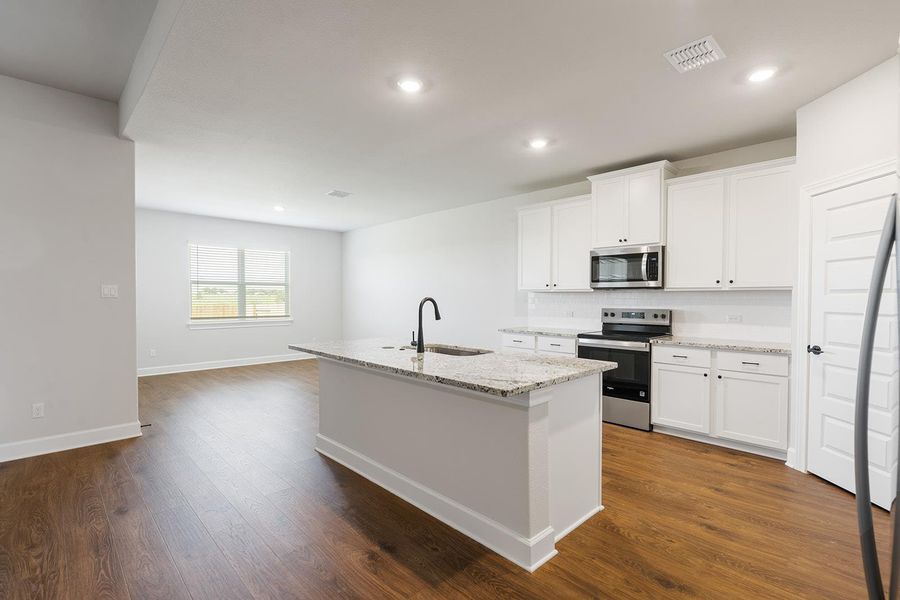 Furnished interior view inside a new home in Canyon Ranch, Jarrell (Image 4). Furnished interior view inside a new home in Canyon Ranch, Jarrell (Image 4).