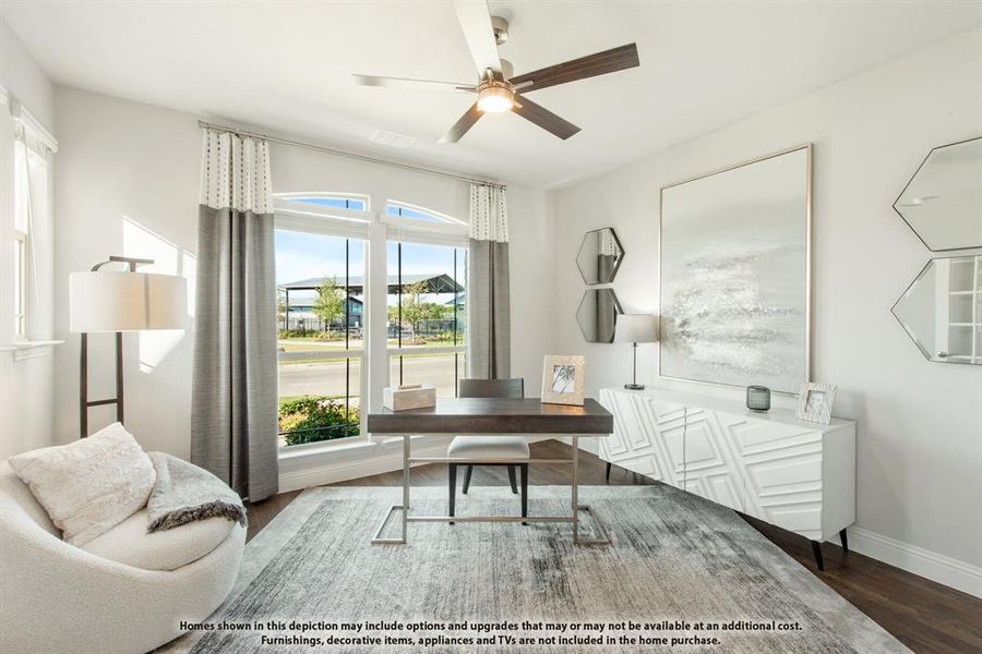Furnished interior view inside a new home in Painted Tree, McKinney (Image 4).