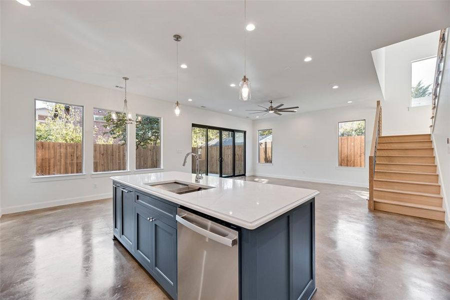 Furnished interior view inside a new home in , Dallas (Image 5).