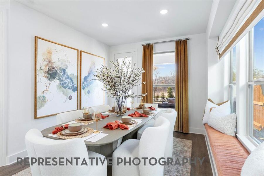 Furnished interior view inside a new home in Aster Park, McKinney (Image 27).
