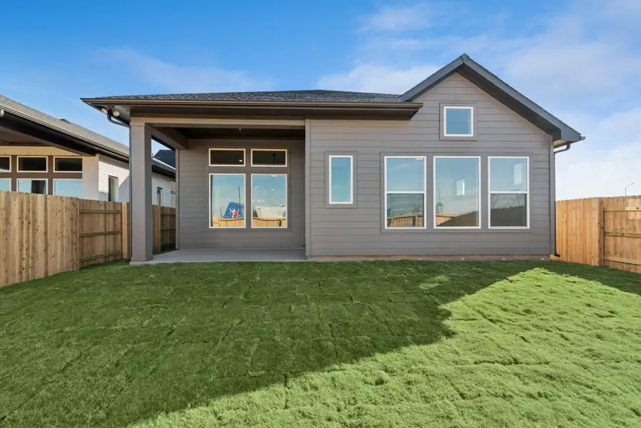 Exterior details and patio area of a home in , Katy (Image 4). Exterior details and patio area of a home in , Katy (Image 4).