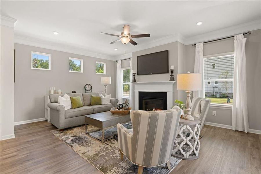 Furnished interior view inside a new home in Sanders Park, Austell (Image 14).
