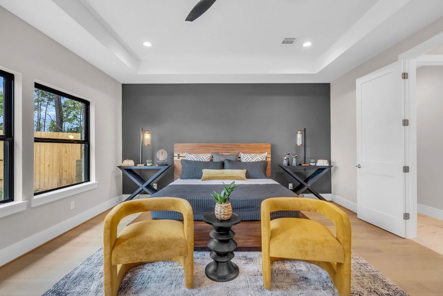 Furnished interior view inside a new home in ARTAVIA, Conroe (Image 12).